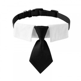 Dog Bow Tie Collar, Adjustable Wedding Pet Tie, Formal Dog Tuxedo Collar Cat Tie for Puppies, Kittens, Large, Medium and Small Dogs and Cats