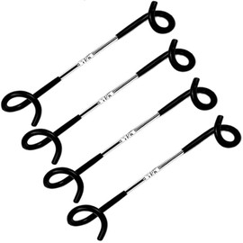 Yaku Nita Tsu 4-Piece Set of Lantern Hangers for Poles (Black) - Lantern Parts, Lantern Hooks, Camping Gear for Convenient Hanging, Suitable for Clothes, Towels, Outdoor, Camping, and Indoor Use
