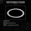 JALII Bling Steering Wheel Logo Caps Compatible with KIA,DIY Diamond
