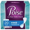 Poise Ultra Thin Incontinence Pads, Moderate Absorbency, Regular, Unscented, 80