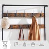 VASAGLE DAINTREE 3-in-1 Entryway Coat Rack and Storage Bench, Pipe