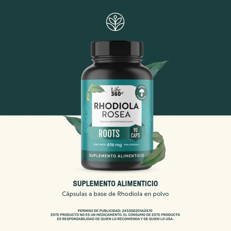 Rhodiola Rosea Life 360 90 Cpsulas Con Raiz Rhodiola Sin