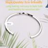 Dorriss Cuff Bracelet for Women Thin Open Silver Adjustable Oval