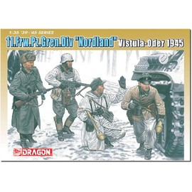 PLATZ DRAGON 1/35 WW2 German 11th SS Volunteer Grenadier, Nordland, Battle of Vistula Oder Plastic Model DR6455 (People)