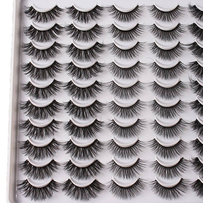30Pair 3D False Eyelash Fashionable Elegant Comfortable Multi Layer Dense