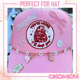 OKOMCM You're Weird I'll Keep You 3'' Iron On Embroidered Patch, Raccoon and Possum DIY Sew On Patches, Meme Animal Embroidered Patches for Clothes Backpacks Hats Denim, Sarcastic Gift for Boys Girls