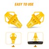 GOOACC 50 Pcs Bumper Moulding Fastener Rivet for Honda AcuraOEM
