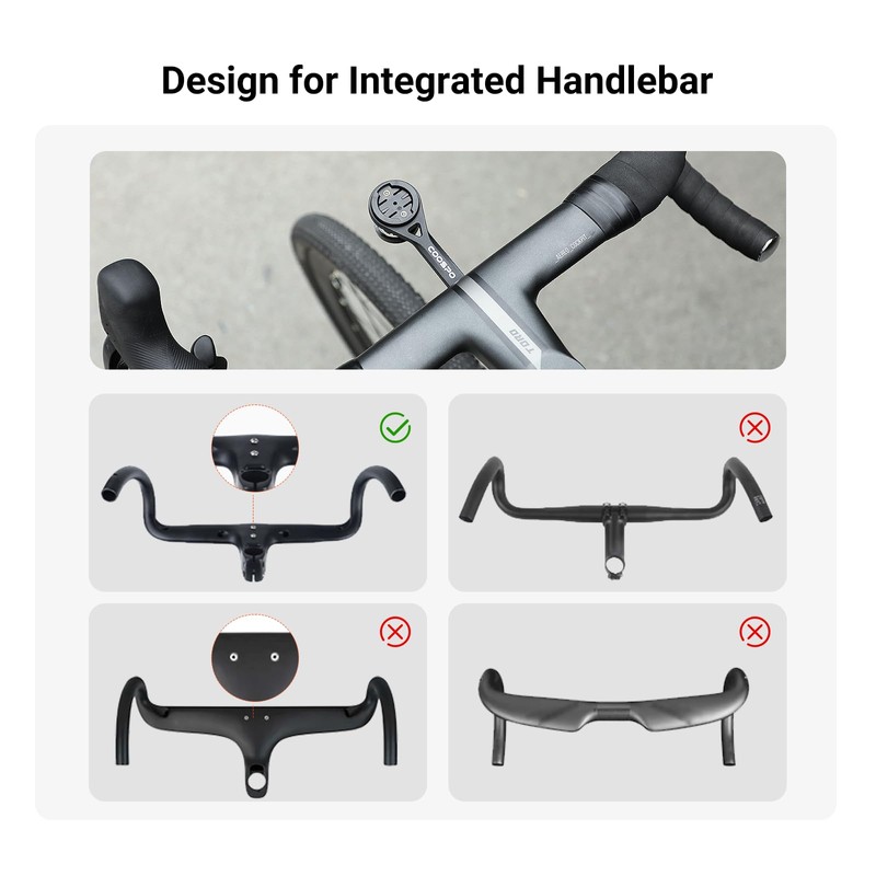 COOSPO Out-Front Bike Computer Mount MT6S, Extended Cycling Computer Aero
