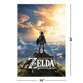 The Legend Of Zelda: Breath Of The Wild - Gaming Poster (Link/Sunset) (Size: 24" x 36")