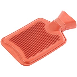 PEARL Bed Bottle: Hot Water Bottle, Size M, Red, 0.5 Litre (Hot Water Bottles, Rubber Hot Water Bottle, Hot Water Bottle Sizes)