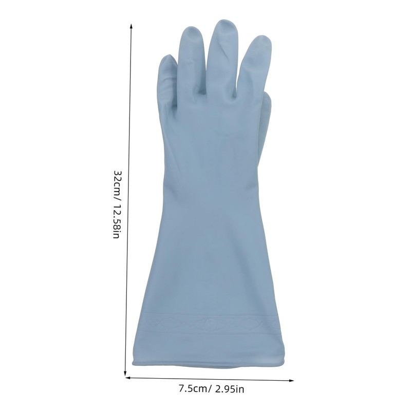 Zerodeko 3Pairs Reusable Cleaning Gloves for Dishwashing Kitchen Use Comfortable