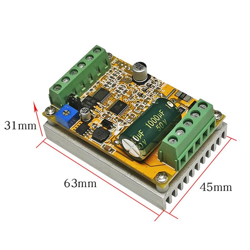 Hailege 380W PWM DC Brushless Electric Motor Speed Controller with