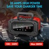 YONHAN Battery Charger 0-20A 12V/24V LiFePO4 Lead Acid Fully Automatic