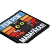 Retro Sunset Pew Pew MADAFAKAS Cat Tactical Embroidery Patch -