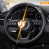 KAFEEK Carbon Fiber Steering Wheel Cover, Universal 15 inch, Anti-Slip,