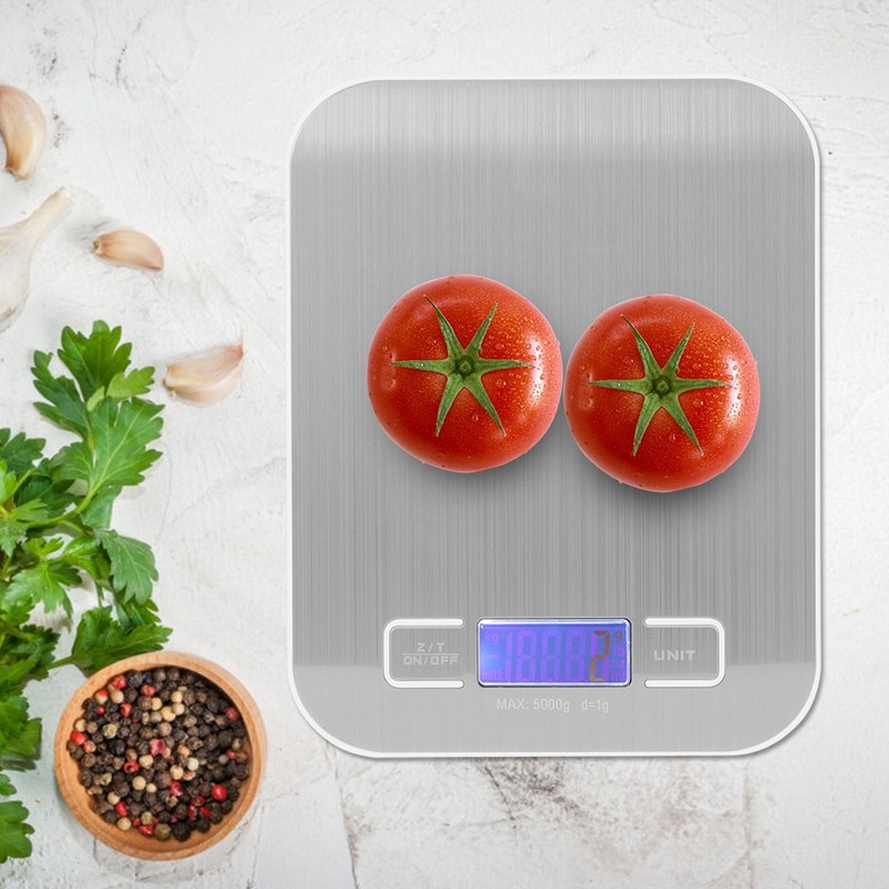 5Kg /1g Stainless Steel Electronic Scale Portable Household Kitchen Food