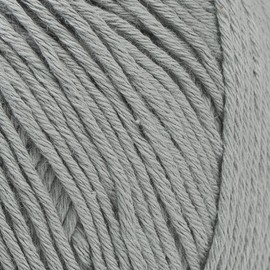 1 Ball%100 Cotton Total 8.8 Oz. La Mia Cottony 1.76 Oz (50g) / 130 Yrds (120m) Super Soft, Dk Light Baby Yarn, Grey - P20
