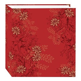Pioneer Photo Albums TR-100D Red Foliage Magnetic 3-Ring Photo Album 100 Page, ys/m