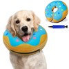 KIKNIN Inflatable Dog Cone Collar, Protective Recovery Collar Cone for