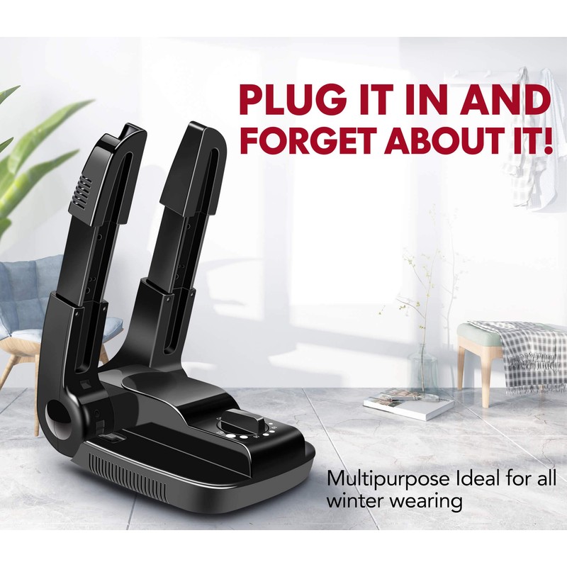 Manledio Portable Electric Shoes Boots Dryer and Warmer with Folding