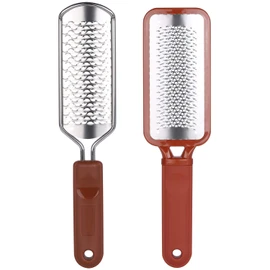 2 limas de pies con raspador de talón fino y grueso para pies