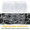 Knpwer Pack of 445 Aluminium Blind Rivets, 6 Sizes Pop