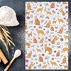 MYSOMY Orange Tabby Cat Kitchen Towels Orange Tabby Cat Gift