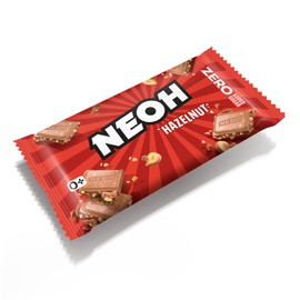 NEOH Low Carb Keto Haselnuss-Schokolade | 1g Zucker, 106 kcal pro Portion | Die neue Alternative zu herkömmlichen Süßigkeiten | 55g