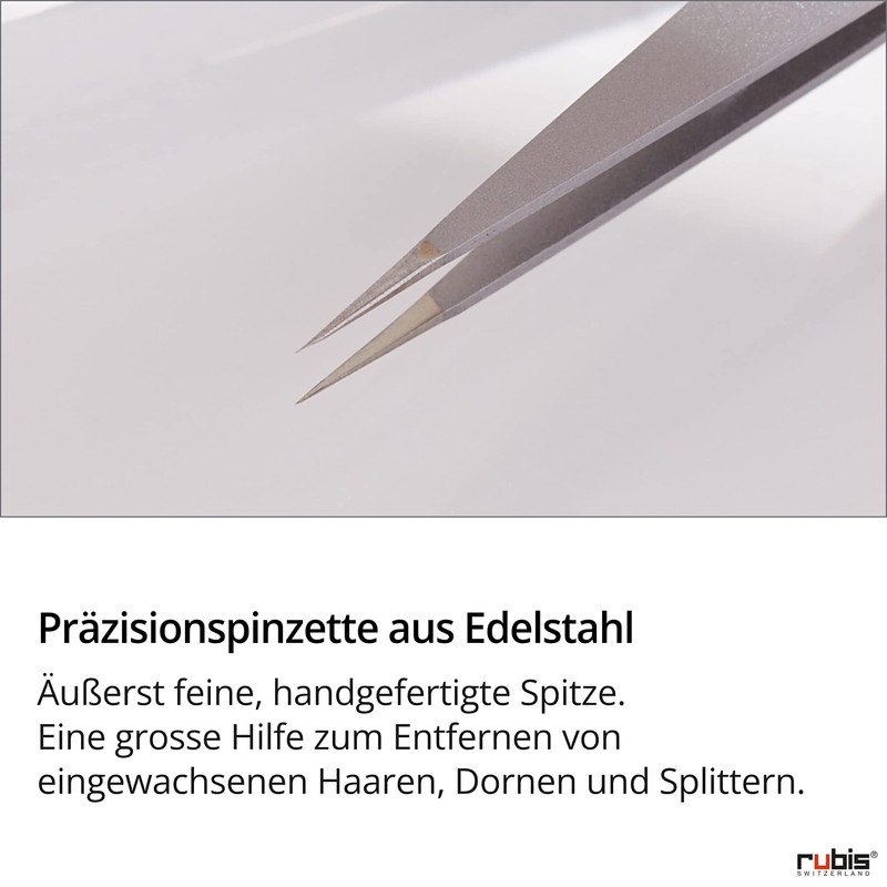 Rubis Pointer Gold Splitting Tweezers Pointer for Ingrown Hair and