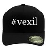 #Vexil - Hashtag Men's Flexfit Baseball Hat Cap, Black, Small/Medium