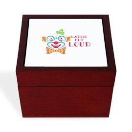 CafePress Laugh Out Loud Memory Keepsake Jewelry Box, 5"x5"x3.75"