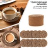 STARUBY Pack of 12 Coasters Indian Floral Pattern Cork Coasters