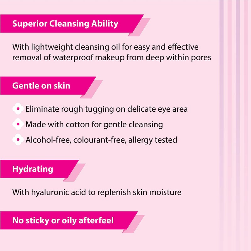 Biore Makeup Removing Cotton Oil in 10 Sheet [Health and Beauty]