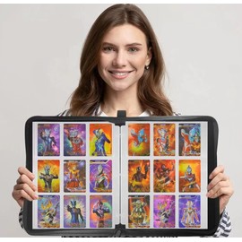 900 Pockets Basketball Trading Card Binder, Card Binder Album Folder with 50 Top Loading Page Sleeves, 9 Pocket Card Binder for Game Cards, Sports Cards, Baseball Cards