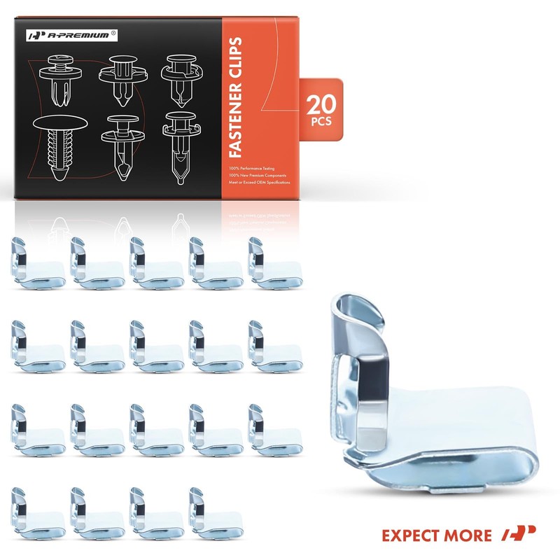 A-Premium 20PCS Metal Door Interior Trim Panel Clips Retainer Compatible