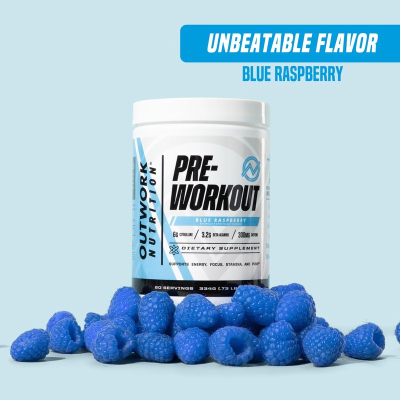 Outwork Nutrition Preworkout for Men & Women - Nootropic Pre