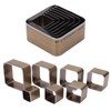 7PCS Leather Die Cutter Rounded Tetragonum 20‑50mm Leather Cutting Dies