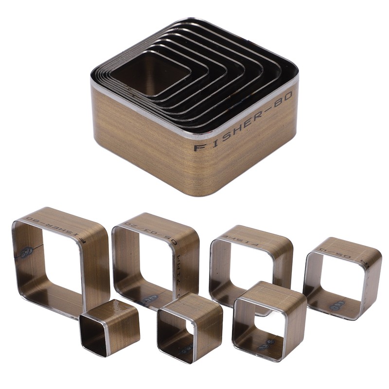 7PCS Leather Die Cutter Rounded Tetragonum 20‑50mm Leather Cutting Dies