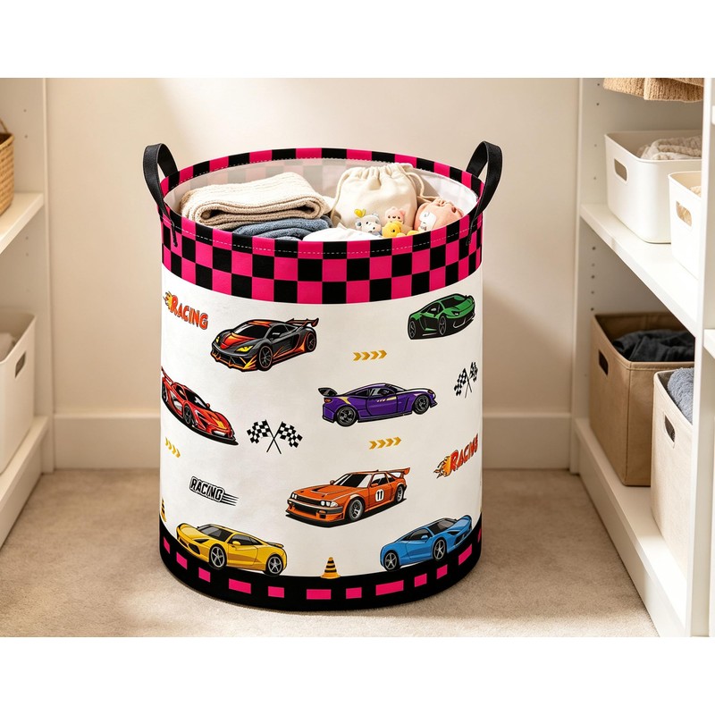 Car Laundry Basket Cute Hamper for Organizer Room Decor(Car)