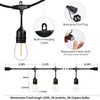 120 FT Outdoor String Lights LED Waterproof with 40 Shatterproof