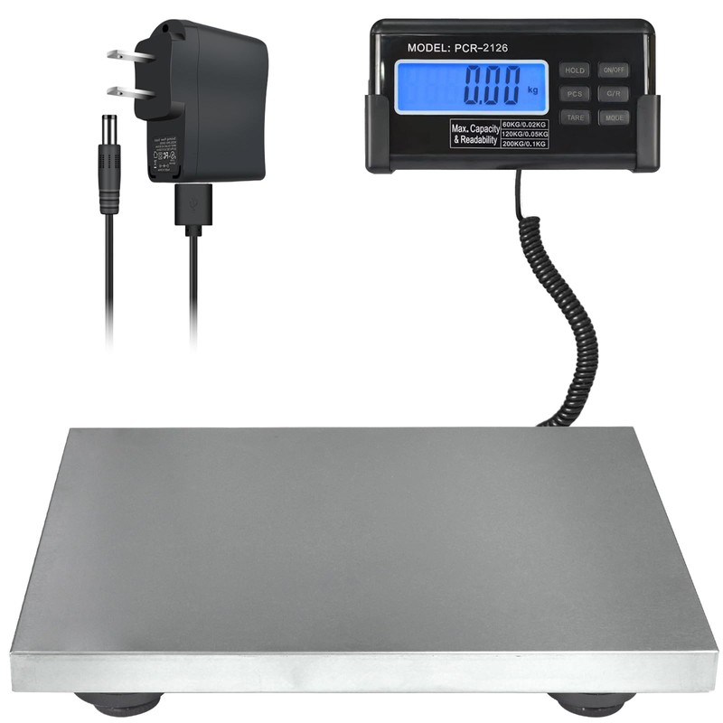 Large 440lbs Shipping Scale, 15"X 12" Platform Heavy Duty Stainless