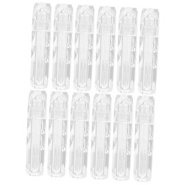 Healvian 12pcs Lip Gloss Tube Refillable Lip Gloss Bottles for Diy Balm Making Material Leak Design for Cosmetics Travel