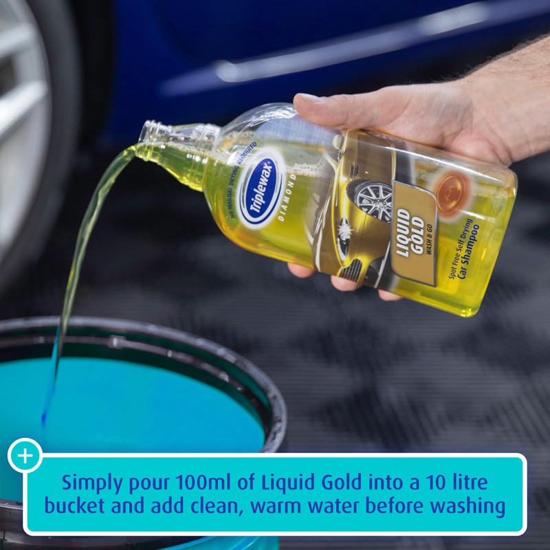 Triplewax Liquid Gold, Self Drying Car Shampoo, 17 fl oz