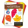 120 recortes de papel de hojas de otoño con guía