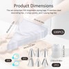 110Pcs Icing Piping Kit, Steel Tips, Disposable Piping Bags and