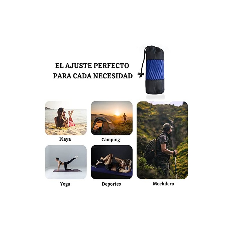 AVEDISTANTE Deportivas Toalla Microfibra Absorbente Secado Rápido Suave Compacta Ligero