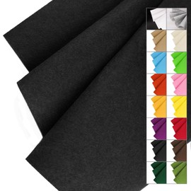 Black Felt Fabric 36" x 36" (1 Square Yard), Stiff 1.6mm Thick Felt Square for Crafts Sewing DIY Art Project Liner Decorations