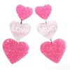 UAREBST Love Mom Heart Dangle Earrings for Women, Mother's Day