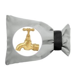 Vicloon Outdoor Tap Cover, 1 Piece Thickening Outdoor Tap Cover, Waterproof, Frost Protection, Thermal Protection for Garden Tap (Grey)