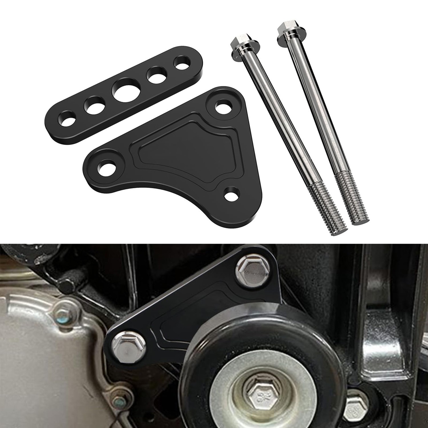 Bevinsee LS Idler Pulley Relocation Bracket for LS1 LS2 LS3 Intake Swap ...